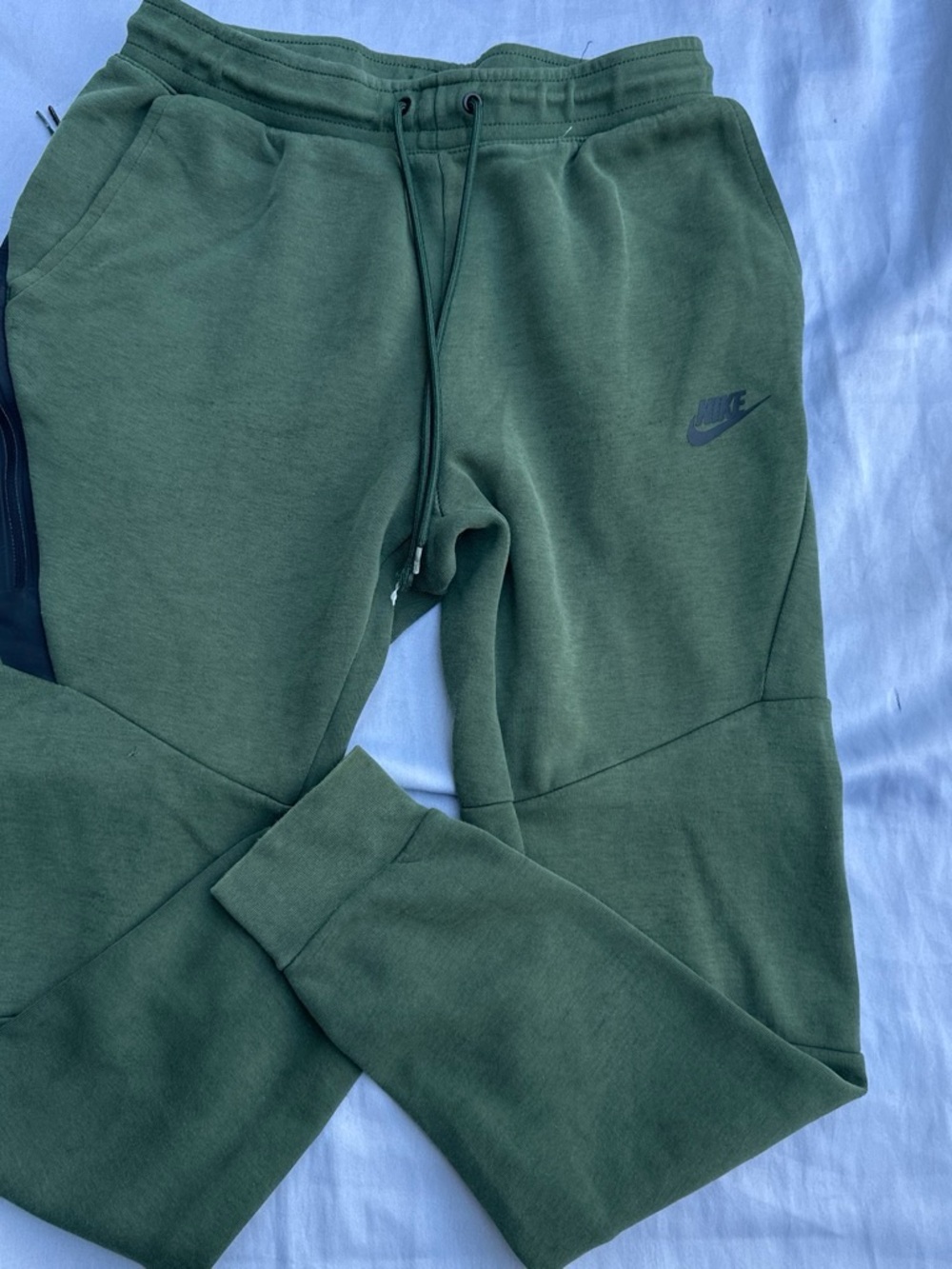 Nike Kids Olive Green Joggers with Drawstring